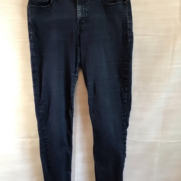 Gloria Vanderbilt Denim - GLORIA VANDERBILT WOMEN DARK BLUE STRETCHY SKINNY LEG JEANS SIZE 10